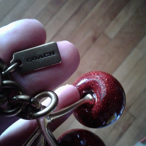 COACH Cherries Key Chain/ Bag Swag 'NEW '